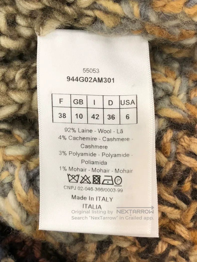 Dior Dior Colour-blocked wool knitted coat Size XS / US 0-2 / IT 36-38 - 5 Thumbnail