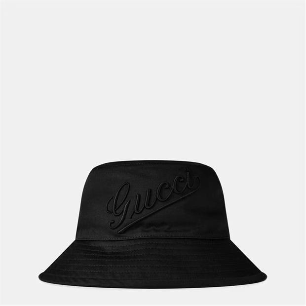 Gucci oc11z0126 Size: OS Cotton Bucket Hat / Cap In Black Size ONE SIZE - 1 Thumbnail