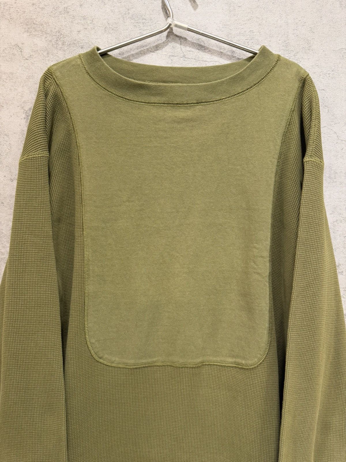 Nigel Cabourn NIGEL CABOURN - AW19 US ARMY HIGH-DENSITY WAFFLE SHIRT Size US M / EU 48-50 / 2 - 2 Thumbnail
