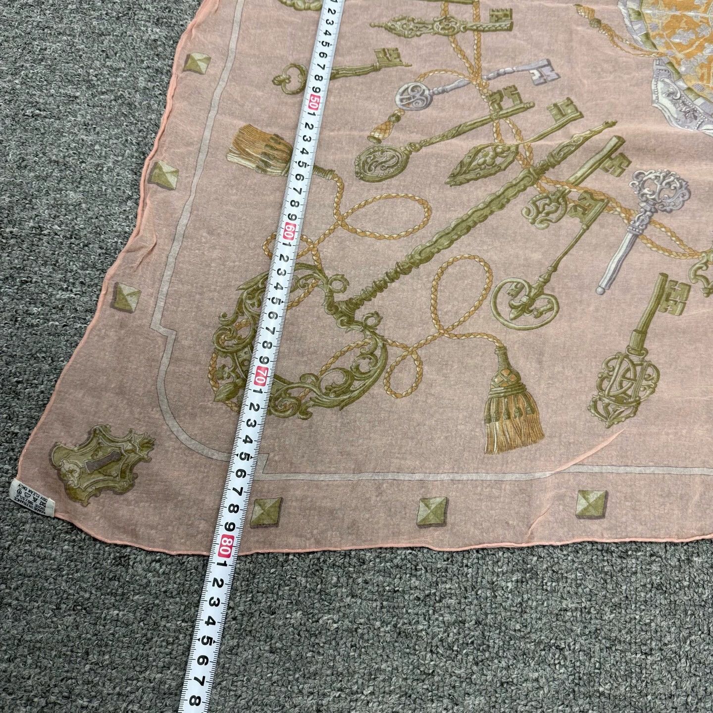 Hermes Hermes Classic Key Silk Scarf 99 New 80x80cm Size ONE SIZE - 5 Thumbnail