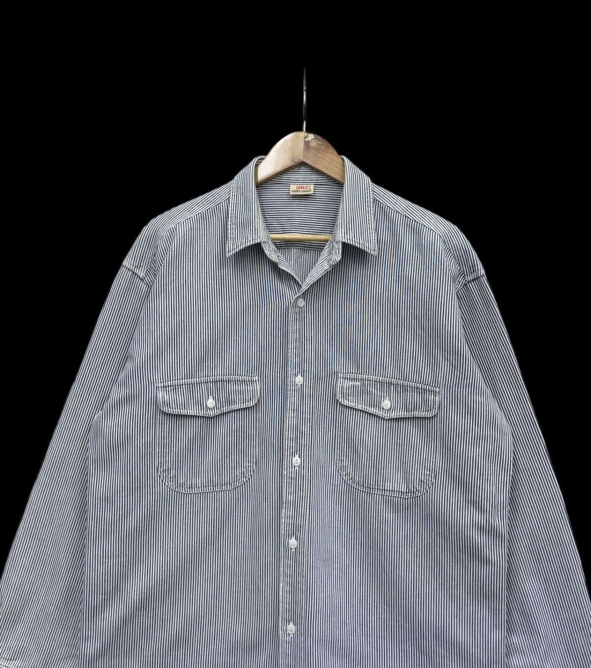 Levi's ❤️‍🔥LEVIS SHIRT FAMILY STRIPE BUTTON UP SHIRT Size US L / EU 52-54 / 3 - 4 Thumbnail