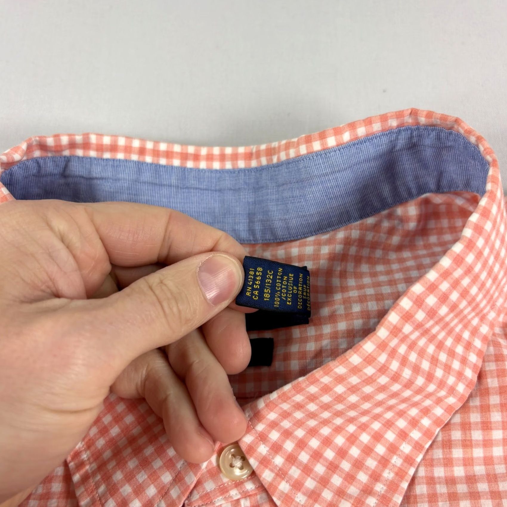 Polo Ralph Lauren Polo Ralph Lauren Button Up Shirt Mens 2XLT Tall Pink Gingham Check Stretch Size US XXL / EU 58 / 5 - 4 Thumbnail