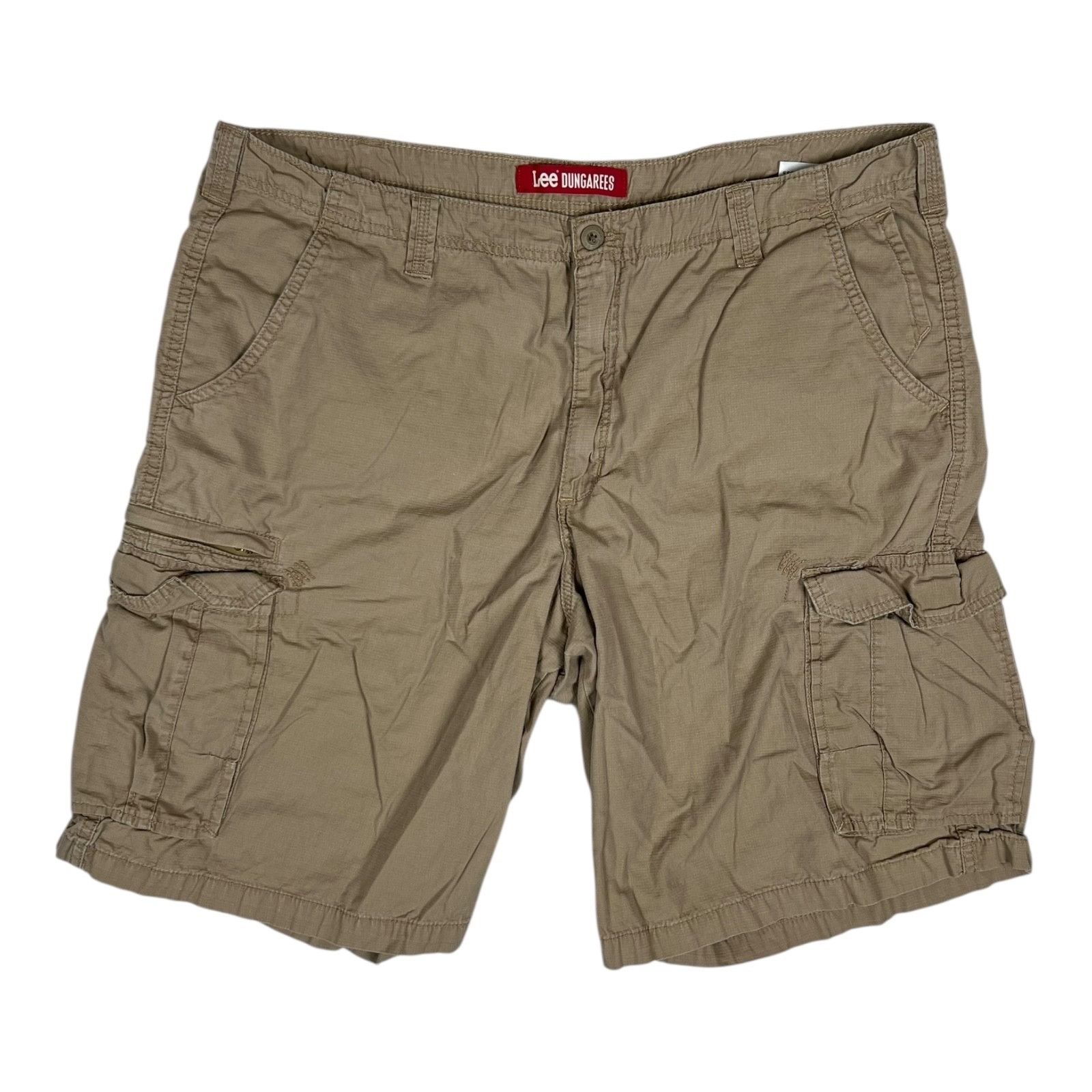 Lee Lee Dungarees Cargo Ripstop Shorts Mens 42 Brown Khaki Size US 42 / EU 58 - 1 Thumbnail
