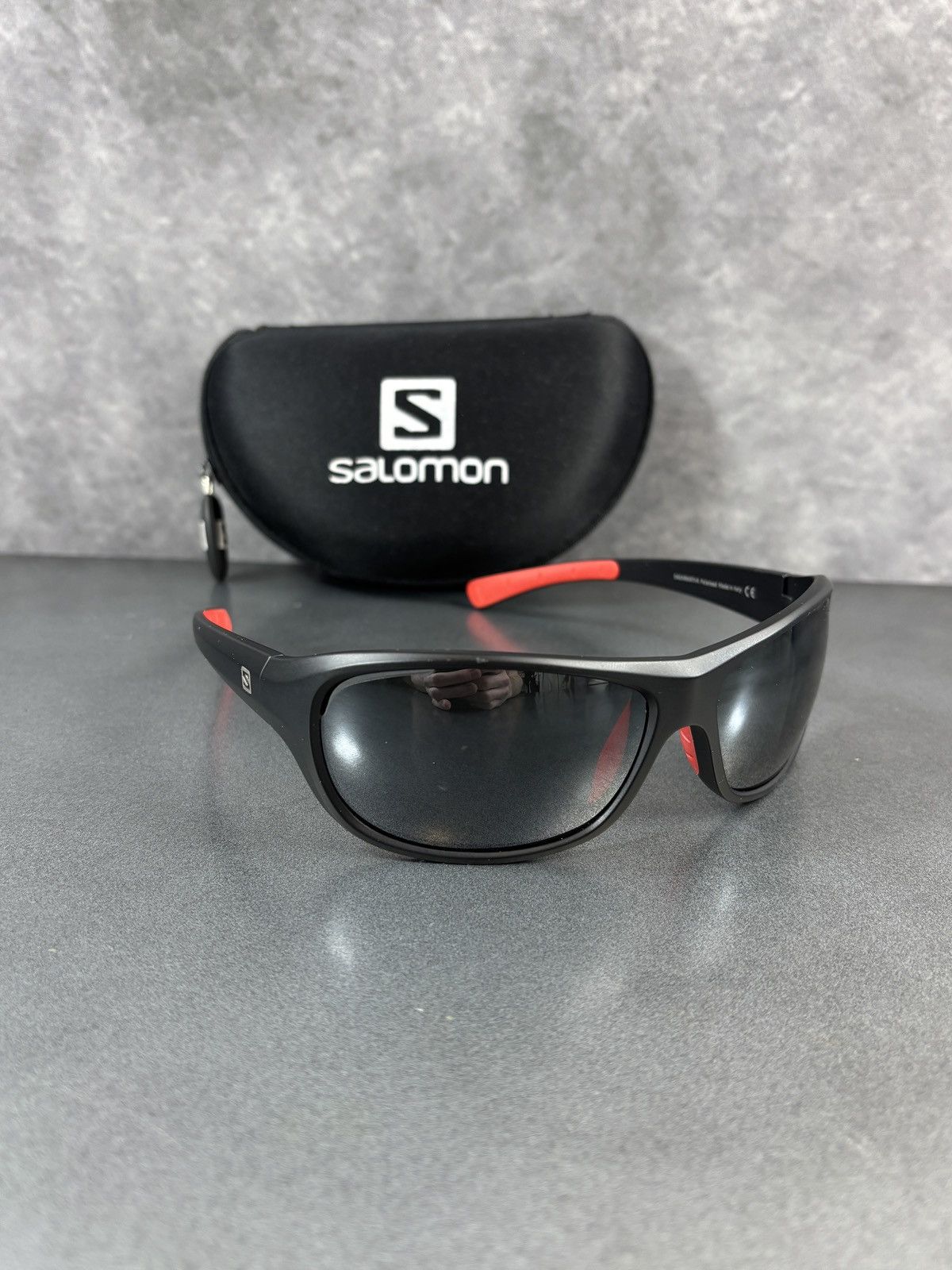 Salomon × Vintage 2000s Salomon Sunglasses Y2K Vintage Sport Wrap Case Italy Size ONE SIZE - 16 Thumbnail