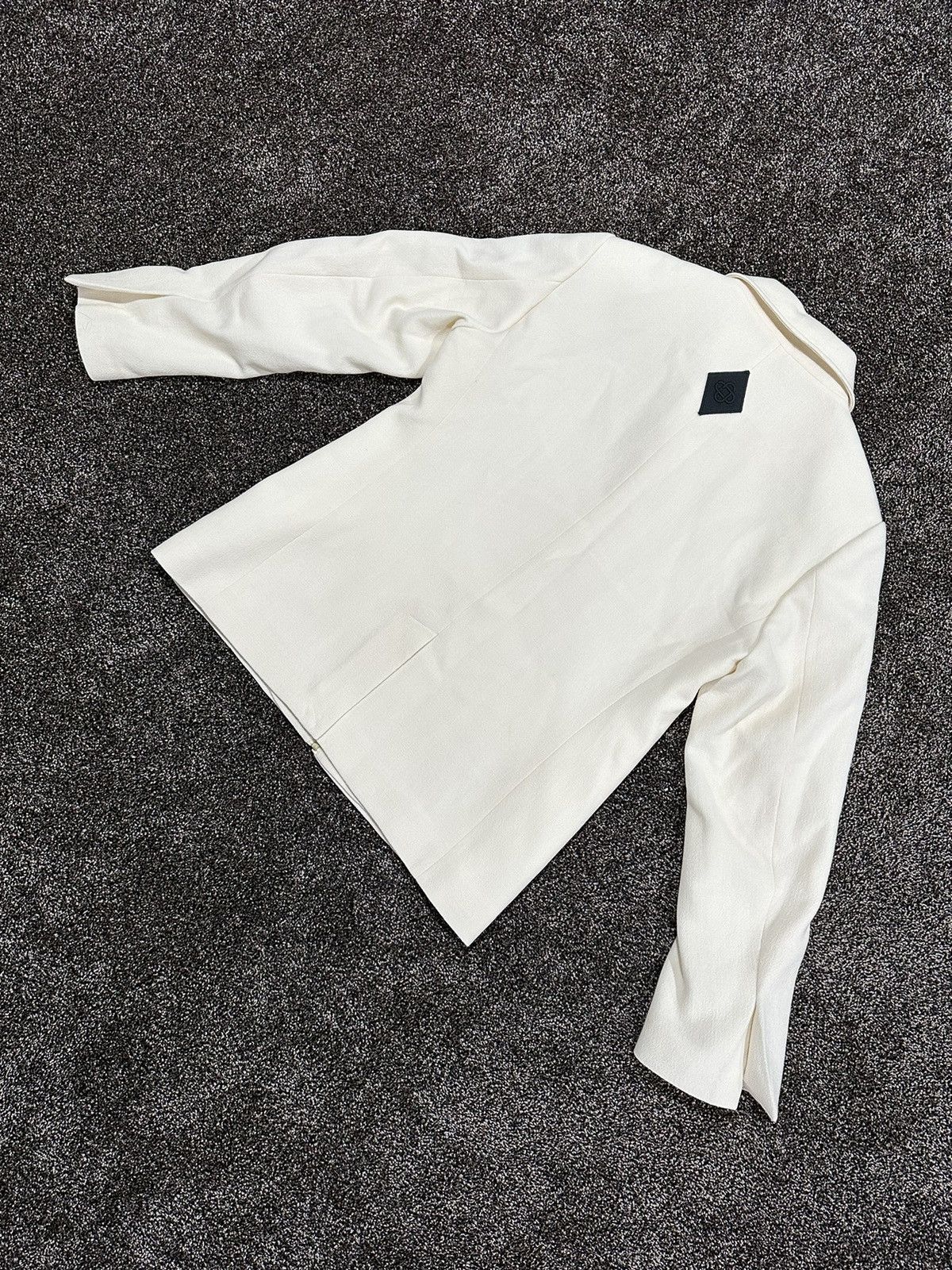 Casablanca Casablanca Diamond-Applique Off White Zip-Up Jacket Size US L / EU 52-54 / 3 - 14 Thumbnail