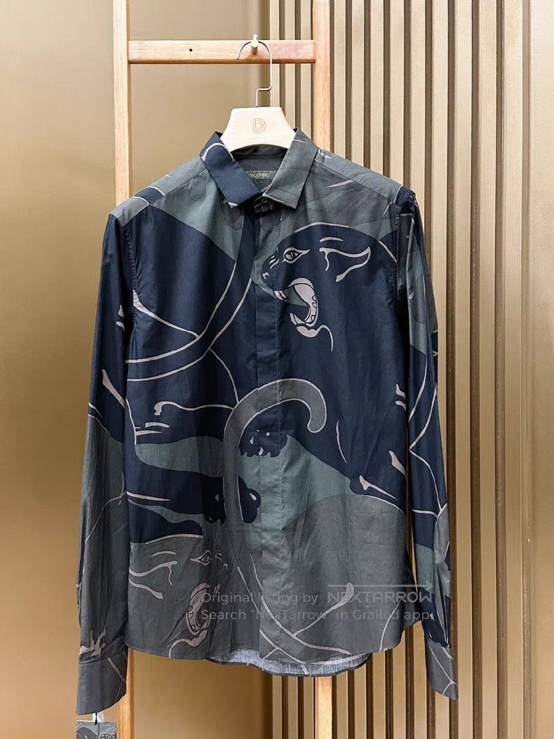 Valentino Valentino Camouflage casual long-sleeved shirt Size US L / EU 52-54 / 3 - 1 Thumbnail