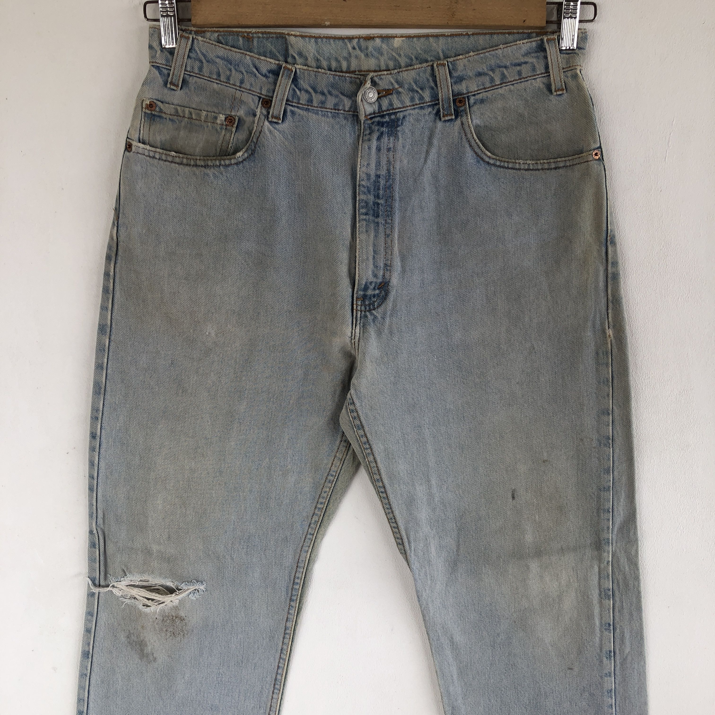 Levi's Vintage Levis Jeans Light Wash Levi's 505 Denim Pants Size US 32 / EU 48 - 4 Thumbnail