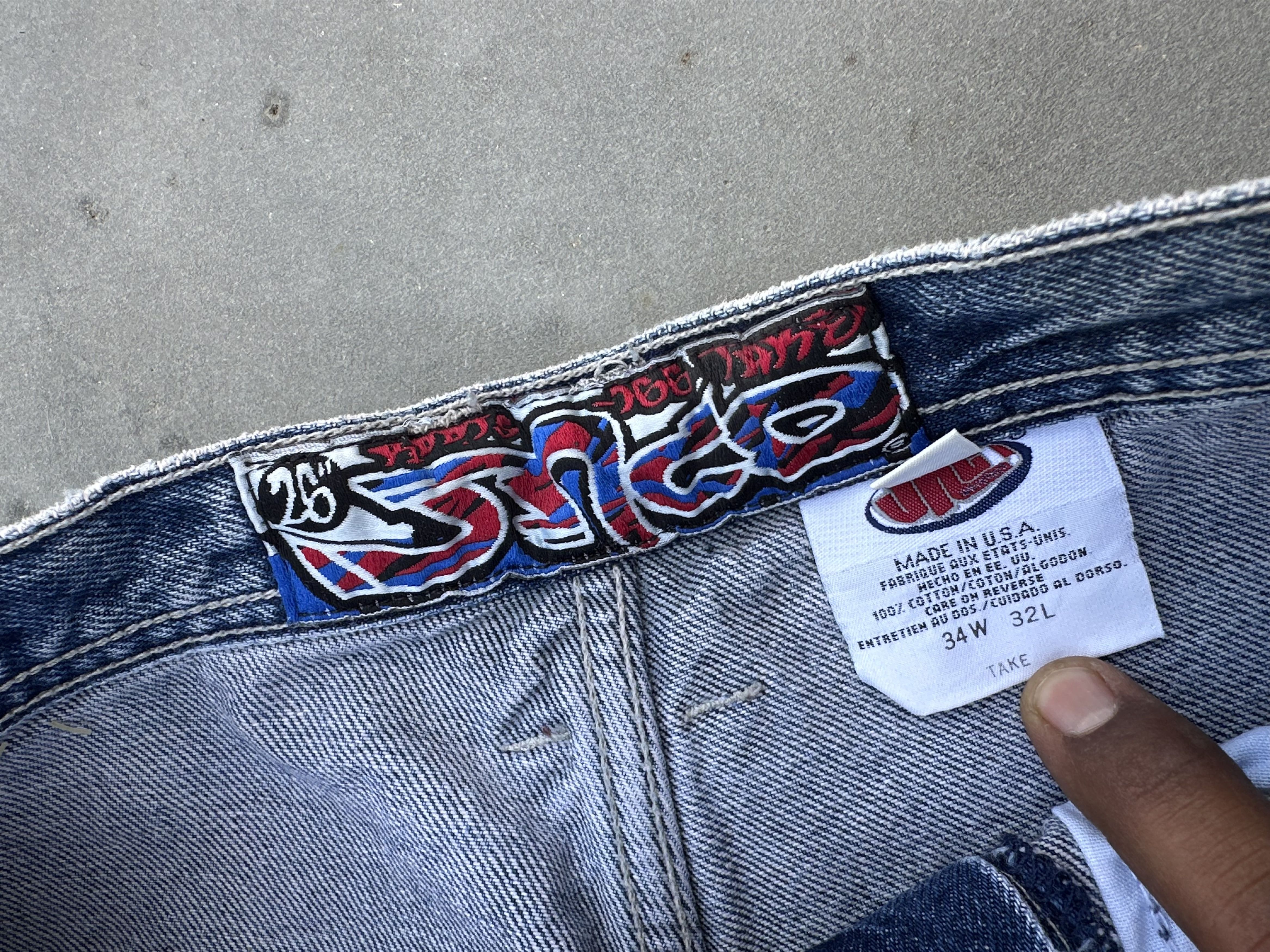 JNCO Vintage JNCO Wide Leg Denim Jeans – Y2K Skate Baggy Fit Size US 34 / EU 50 - 11 Thumbnail
