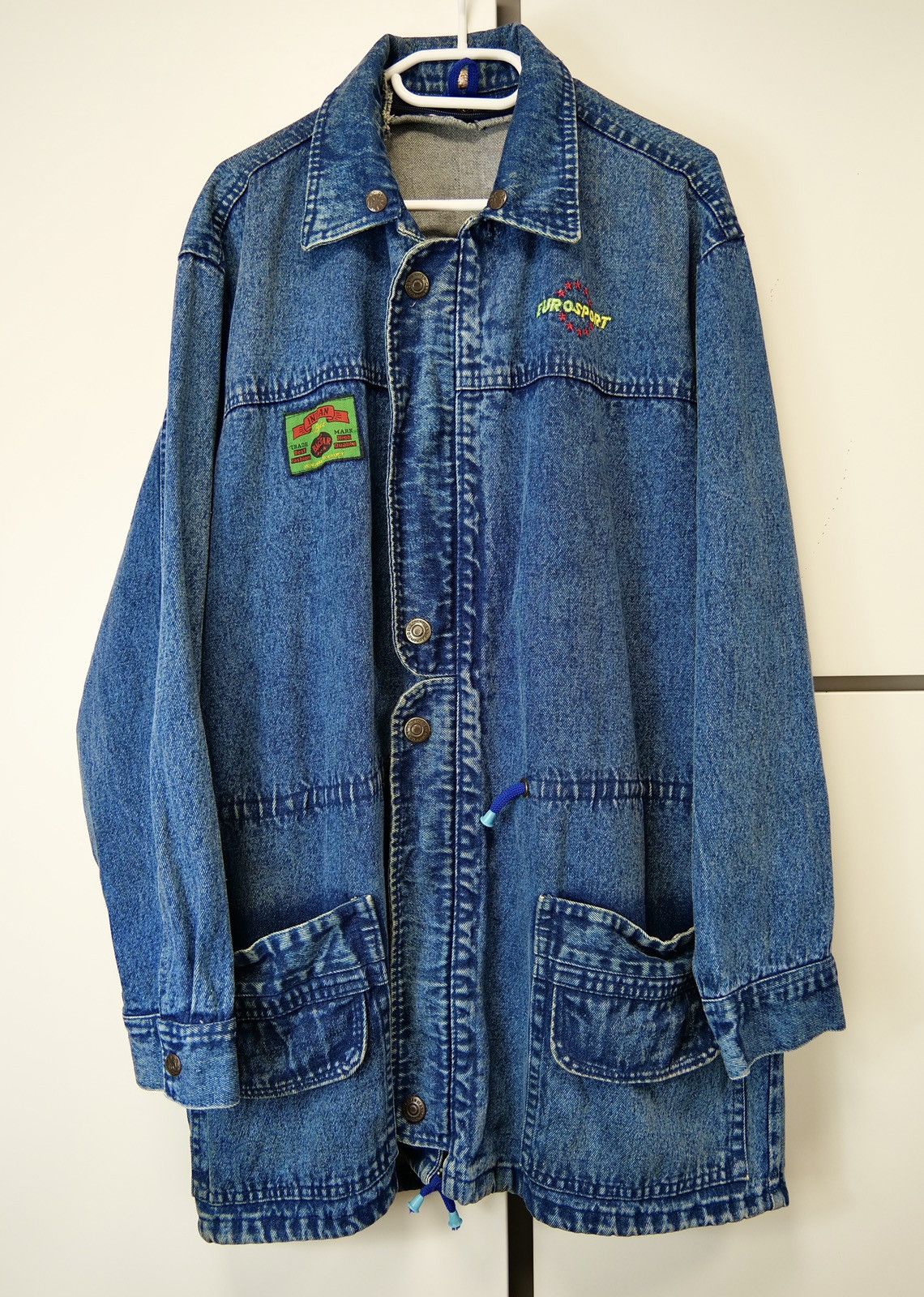 Big Star × Indian Motorcycle × Vintage Vintage Oversized Alien Embroidery Denim Parka Made in USA Size US L / EU 52-54 / 3 - 1 Thumbnail