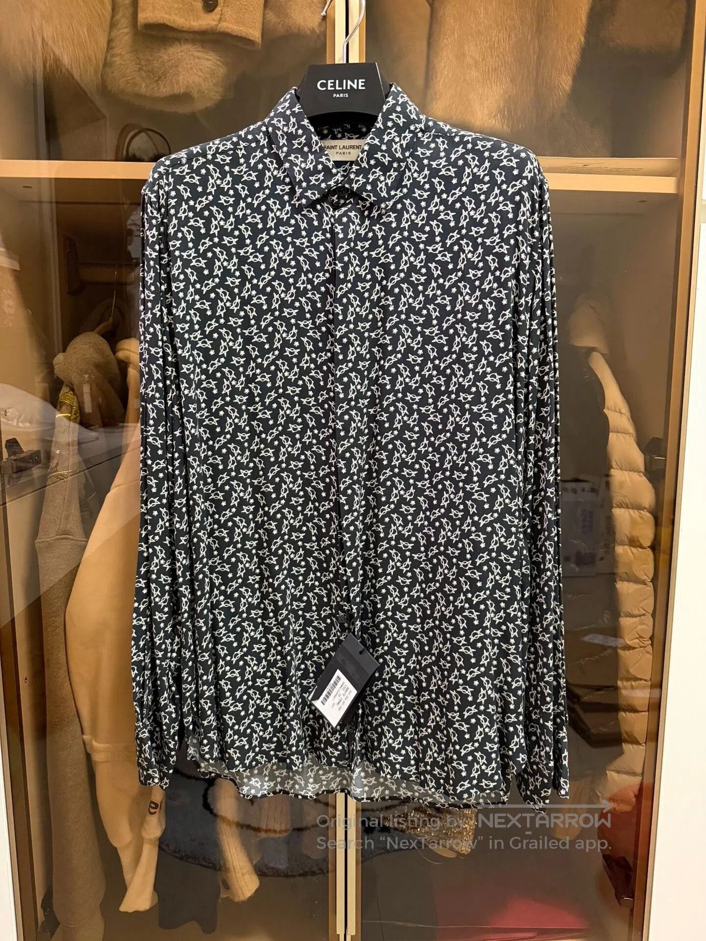 Saint Laurent Floral Print Shirt for Sale.