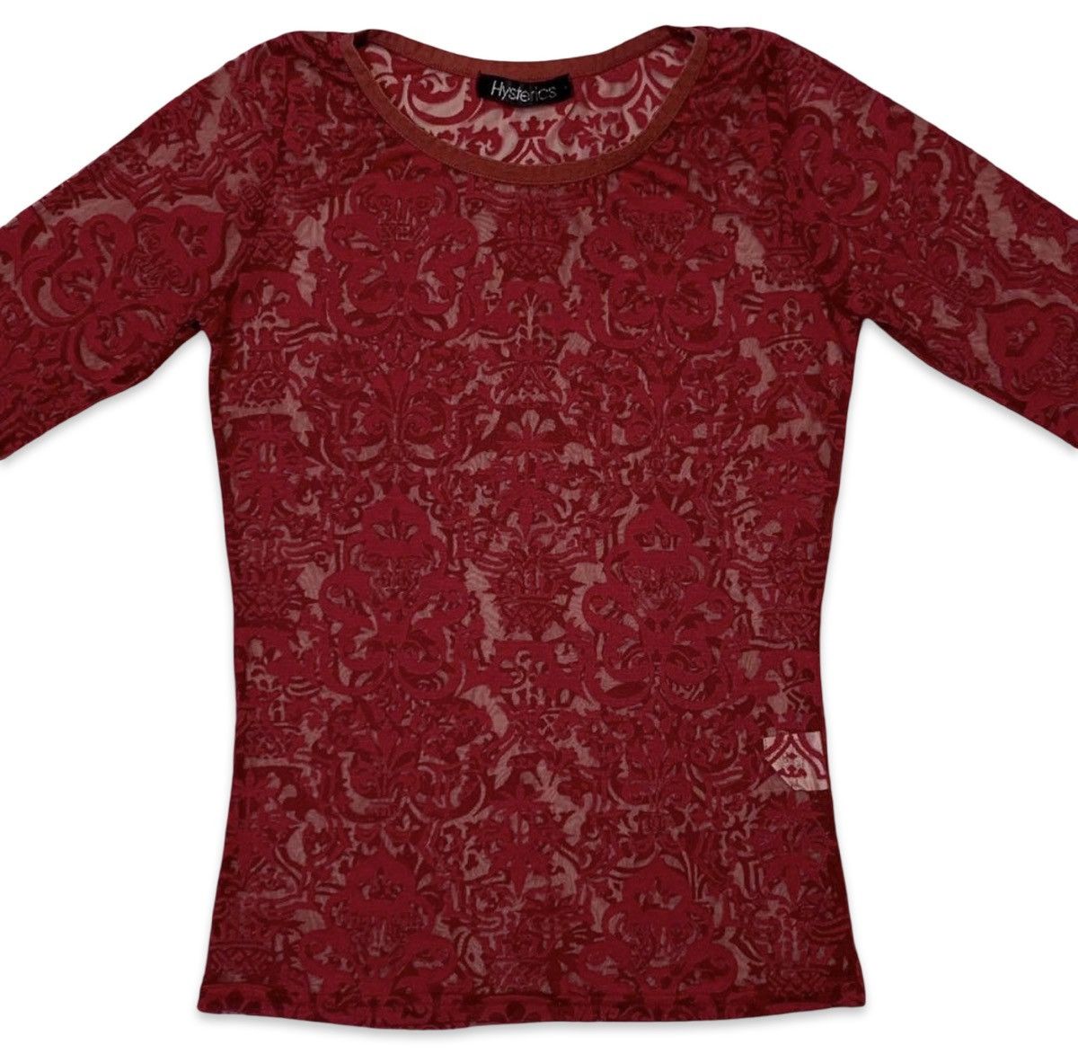 Hysteric Glamour Hysteric Glamour Burn-out Filigree Sheer Longsleeve Size S / US 4 / IT 40 - 3 Thumbnail