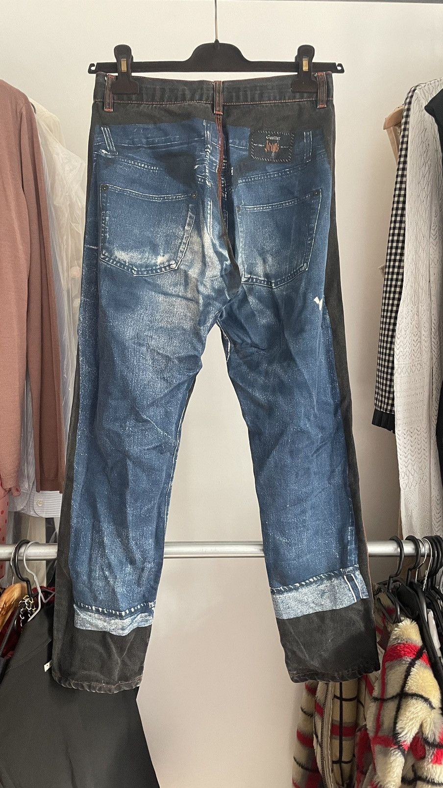 Jean Paul Gaultier Gaultier jean’s AW 1999 trompe l’œil jean’s Size 27" / US 4 / IT 40 - 2 Thumbnail