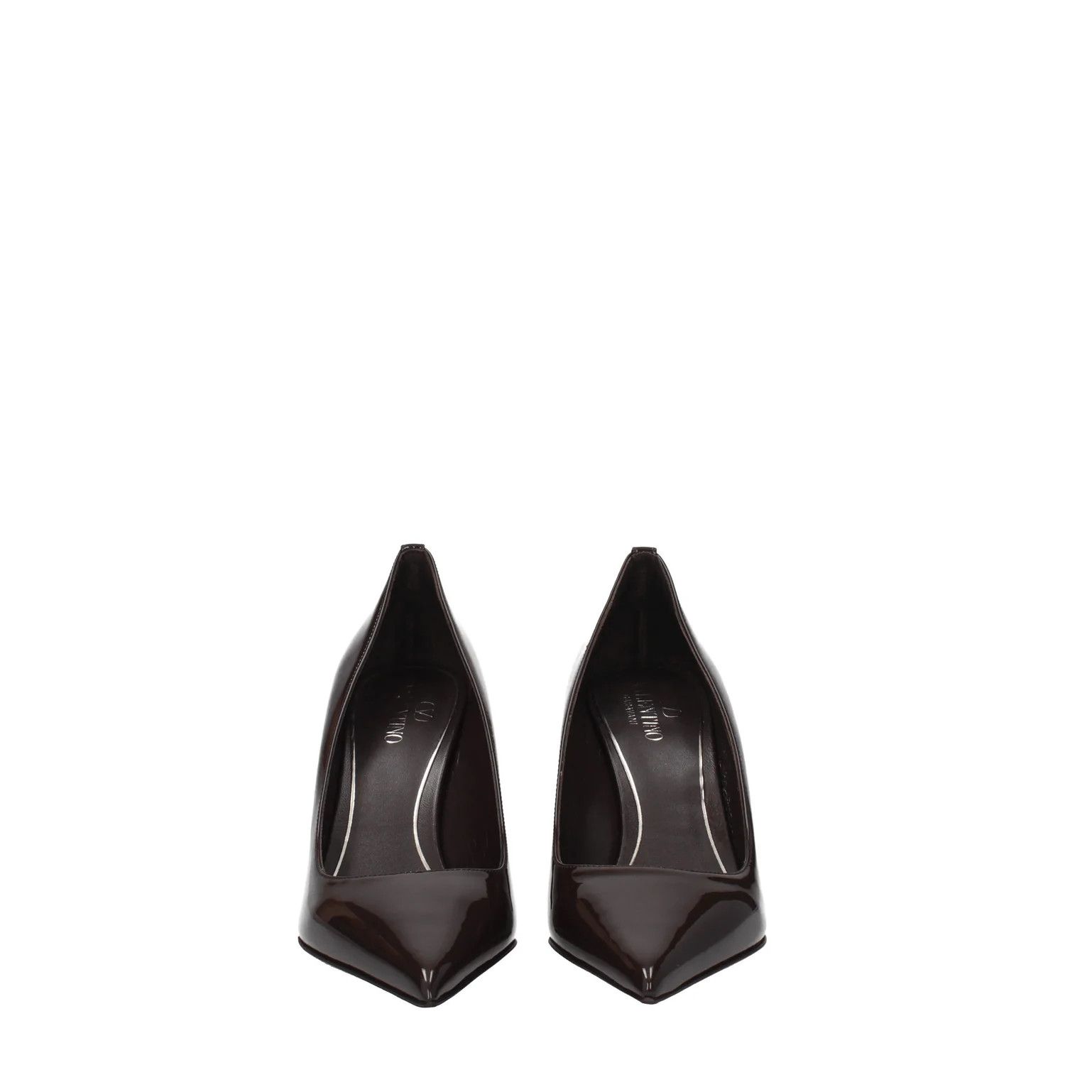 Valentino ob1o1e1224 Patent Leather Pumps in Chocolate Brown Size US 7 / IT 37 - 3 Thumbnail