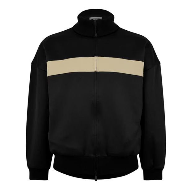 image of Fear Of God O1G2R1Mq0524 Stripe Track Jackets In Black/beige, Men's (Size XL)