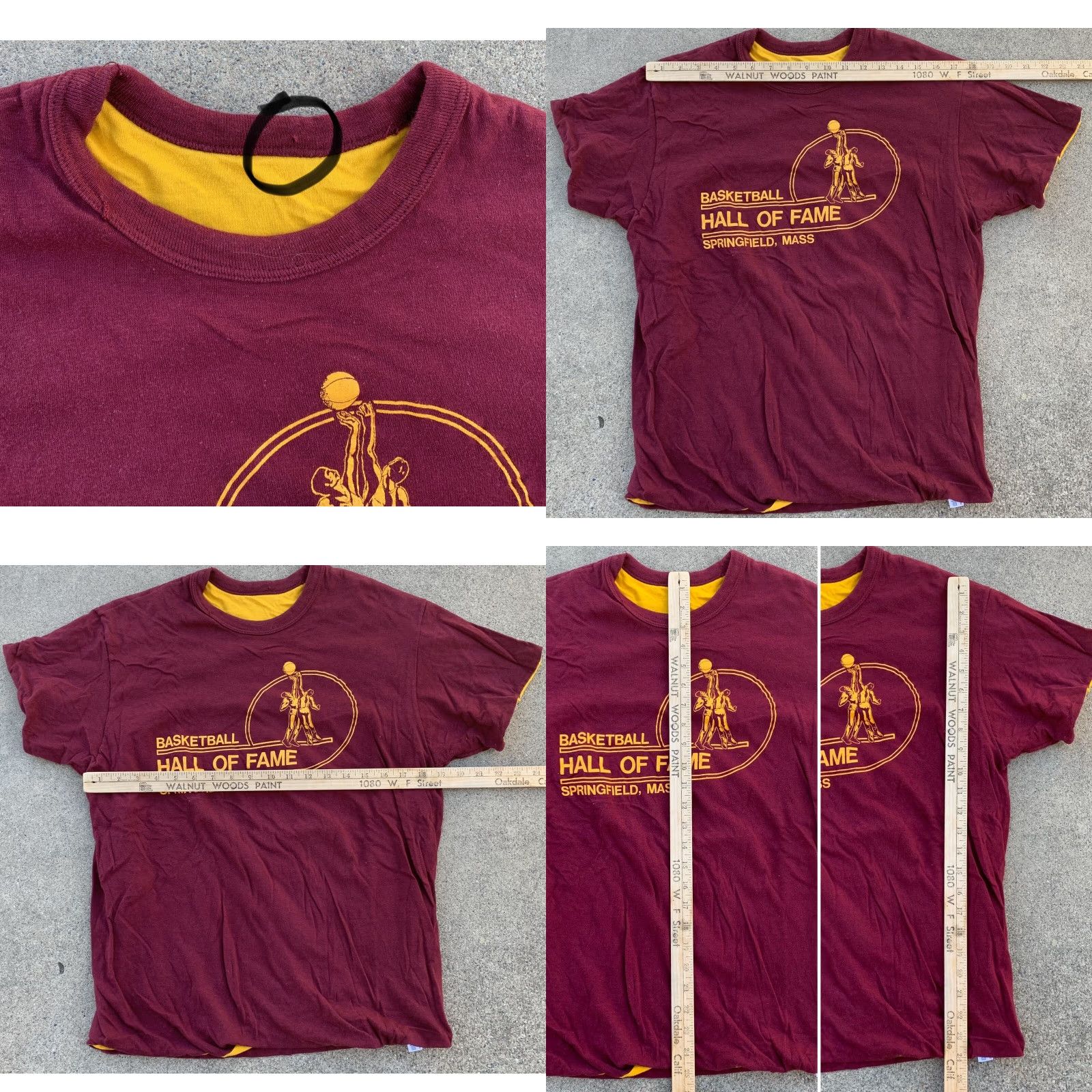 Champion VINTAGE Champion Basketball Hall of Fame Springfield Mass t-shirt XL Men Red 1980s Graphic Tee Made In USA Short Sleeve Shoes? Size US XL / EU 56 / 4 - 8 Thumbnail