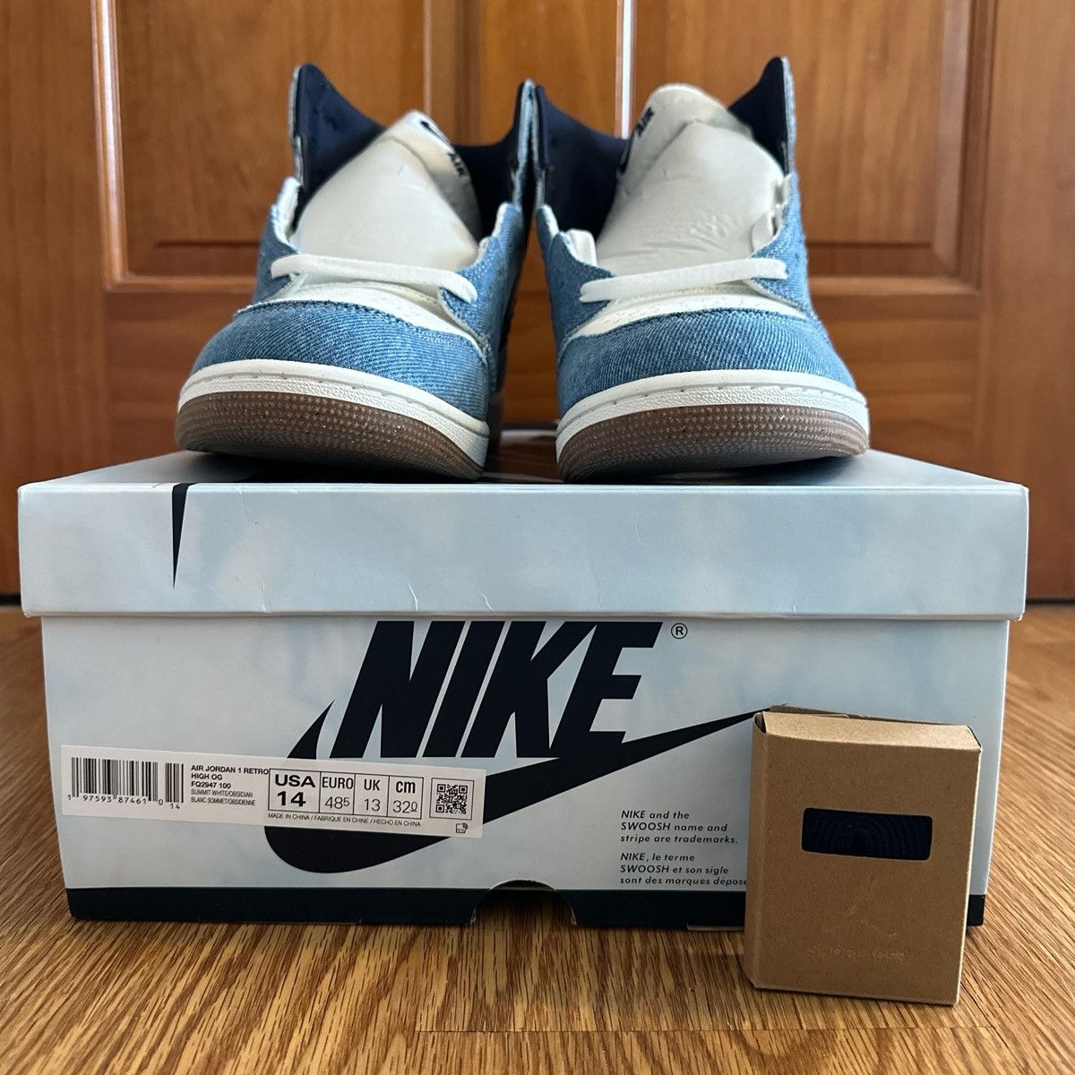 Nike Air Jordan 1 hi OG “denim” Size US 14 / EU 47 - 1 Thumbnail