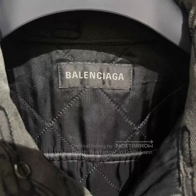 Balenciaga Balenciaga All-over black and grey double arm logo lock扣 c Size US S / EU 44-46 / 1 - 3 Thumbnail