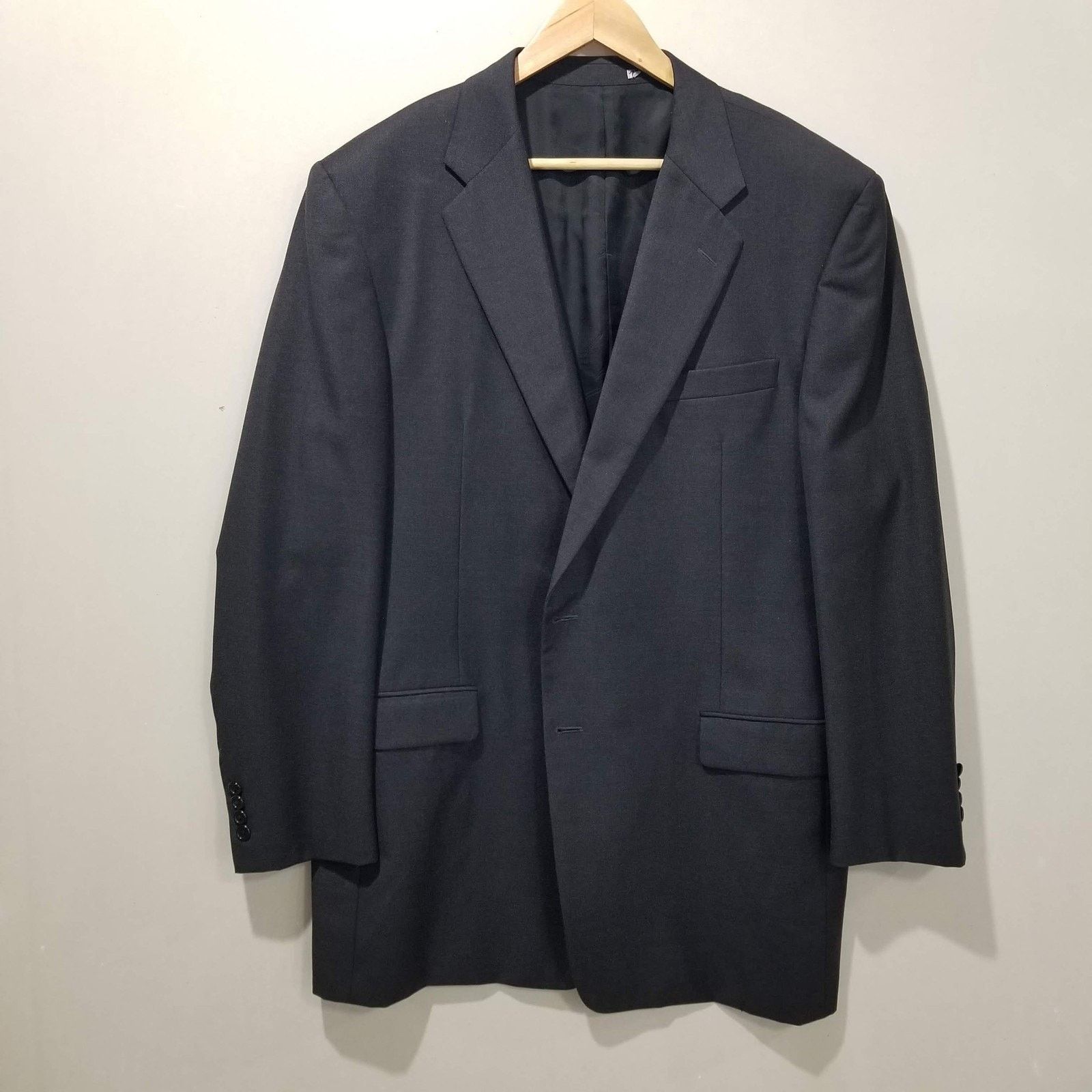 Hickey Freeman Hickey Freeman Suit Jacket Mens 46L Loro Piana Made in USA Size 46L - 12 Thumbnail
