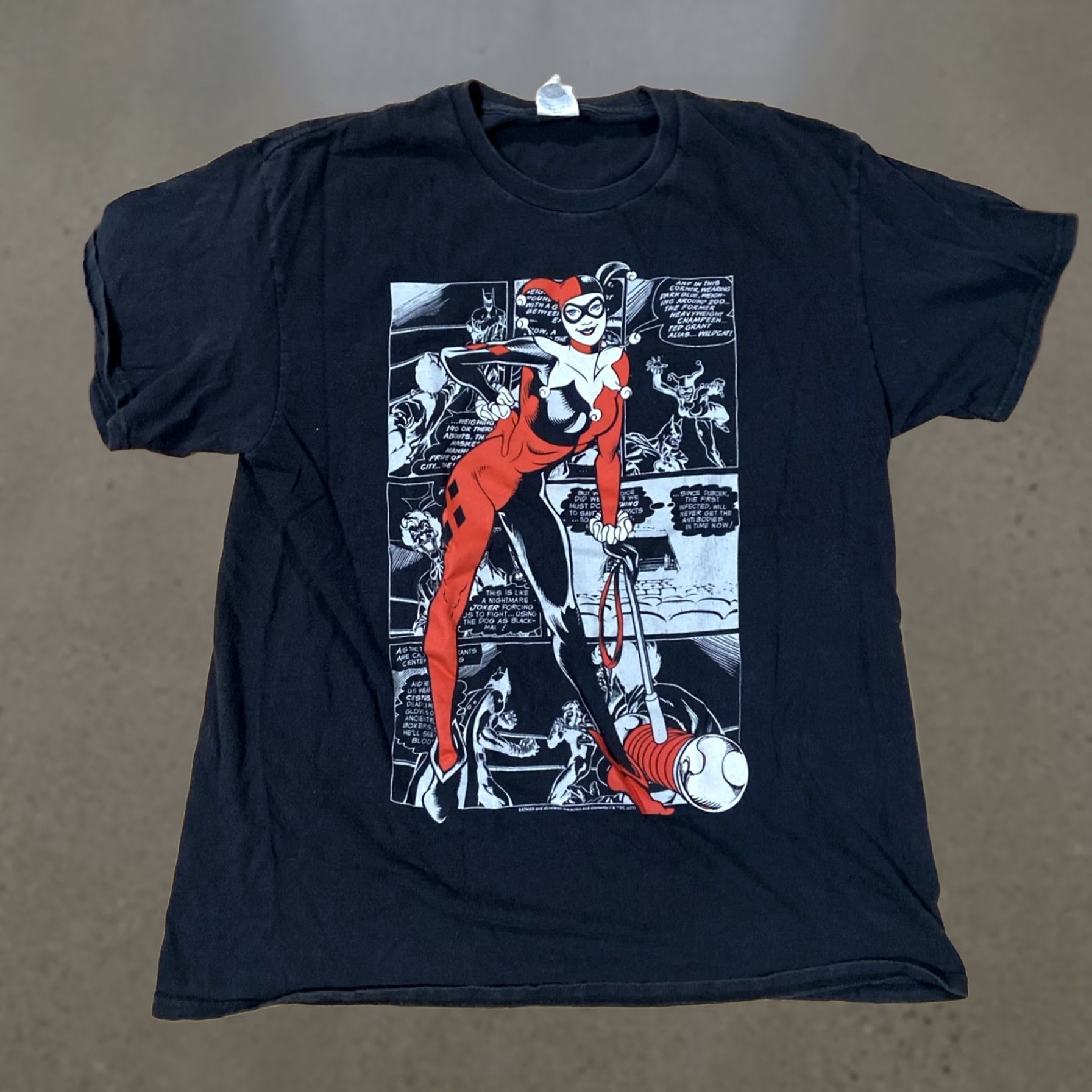 Harley Davidson Harley Quinn Graphic Print Shirt DC Villain Black Large Official DC Shirt Mens L Crew Neck Graphic Print Size US L / EU 52-54 / 3 - 1 Thumbnail