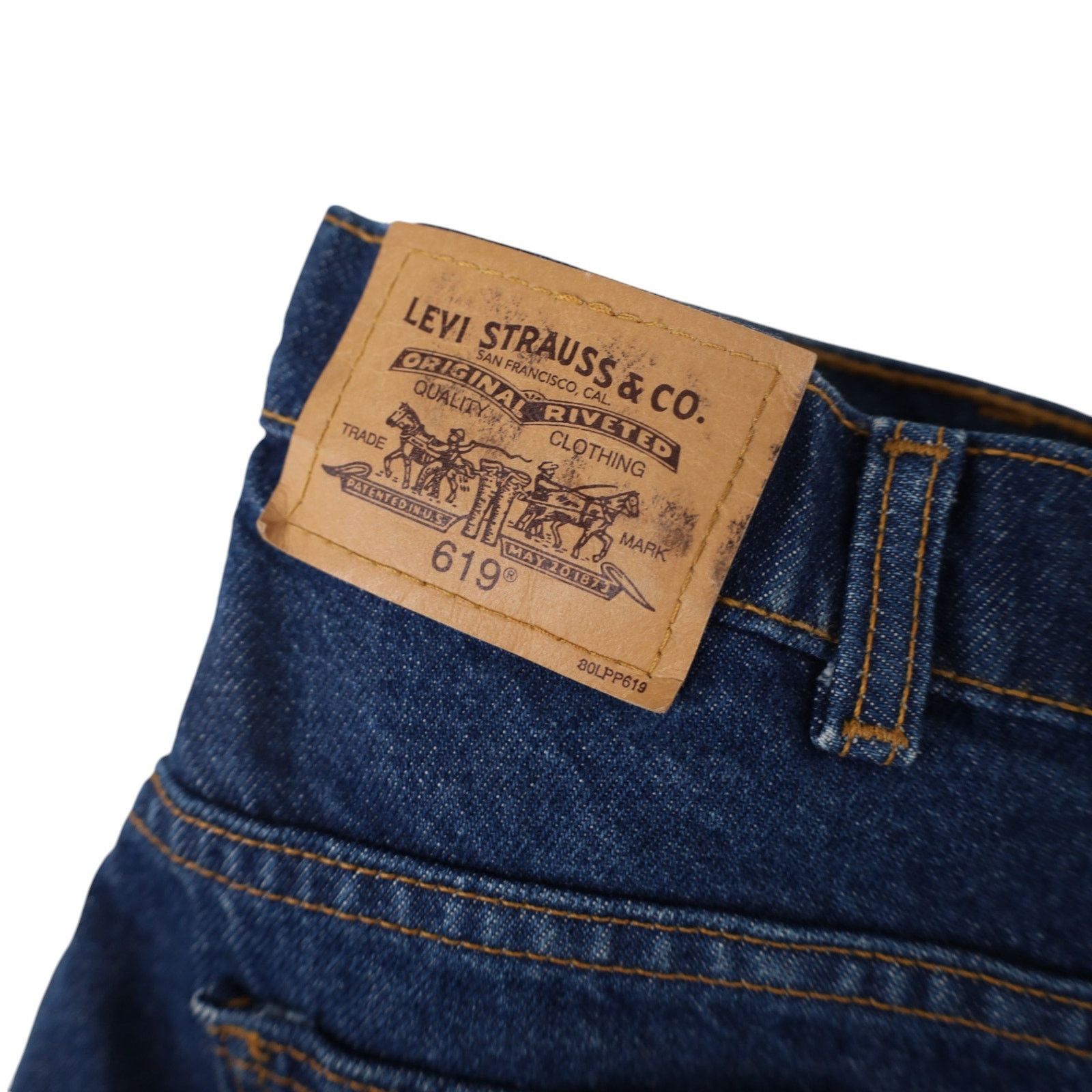 Levi's × Vintage Vintage Levis 619 Orange Tab Straight Leg Denim Jeans Size US 34 / EU 50 - 14 Thumbnail