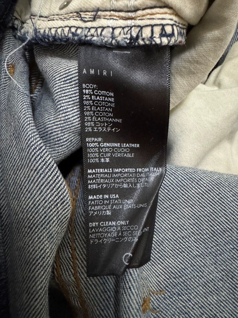 Amiri Amiri Blue Patched Denim Size US 30 / EU 46 - 4 Thumbnail