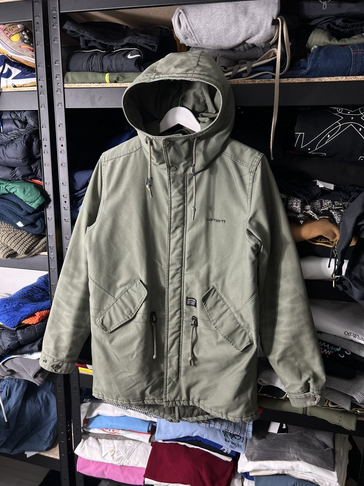 Carhartt Carhartt Parka Hooded Jacket Retro Utility Workwear Coat M Size US M / EU 48-50 / 2 - 1 Thumbnail