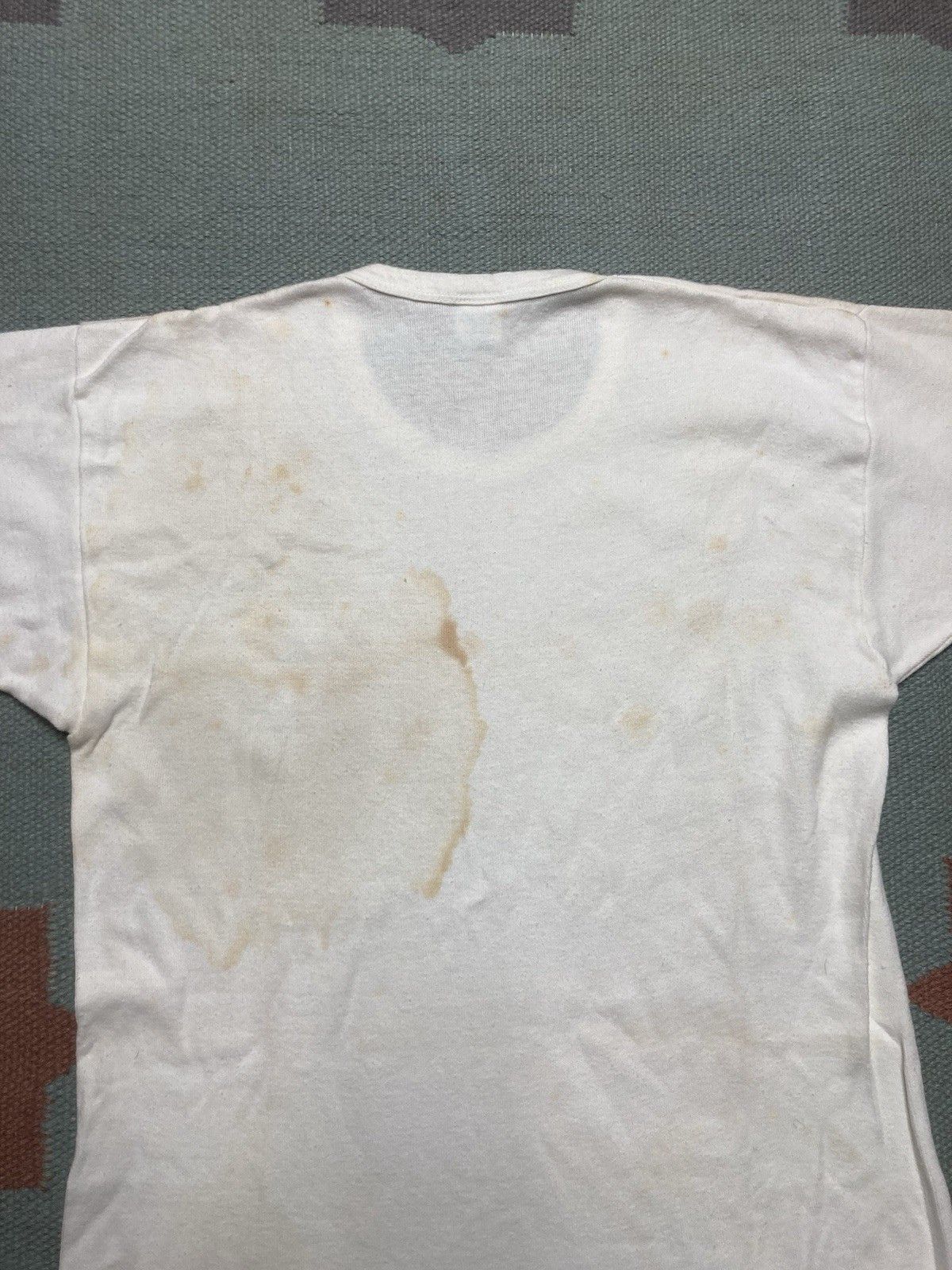 Vintage 60s blank white t shirt mayo spruce grunge soft cotton large Size US L / EU 52-54 / 3 - 9 Thumbnail