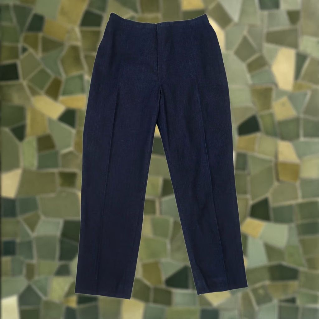 Vintage VINTAGE Denim Jeans Dark Wash Blue Selvage High Rise Tapered Leg 30" Waist 30 Regular Womens Size 36" / US 14 / IT 50 - 1 Thumbnail