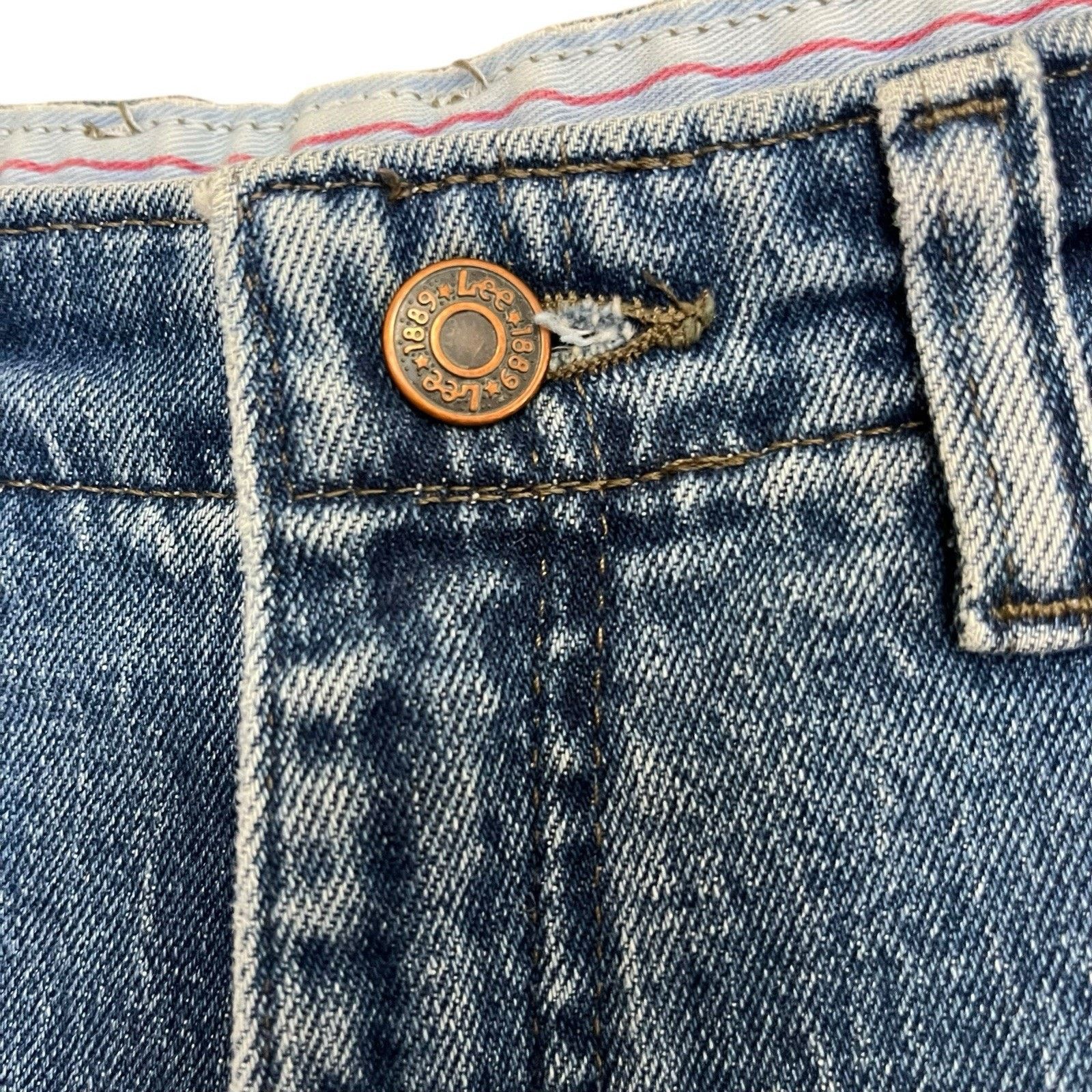 Lee Lee | Vtg 90s Mom Jeans Womens 32 High Waisted Elastic Size 32" / US 10 / IT 46 - 4 Thumbnail
