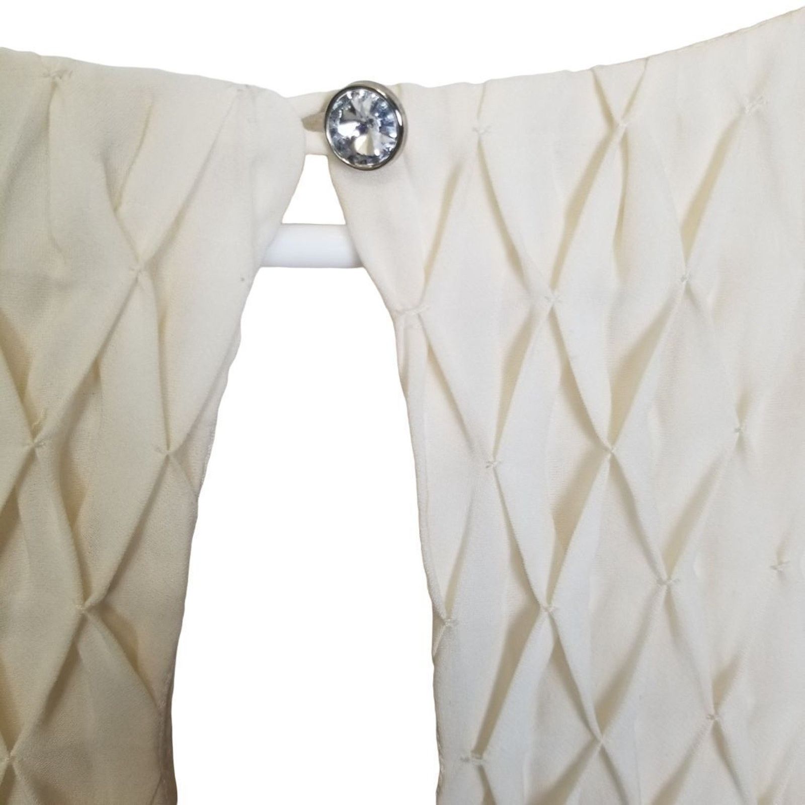 Alice + Olivia Alice + Olivia Silk Top Diamond Waffle Textured Quiet Luxury Size S / US 4 / IT 40 - 9 Thumbnail