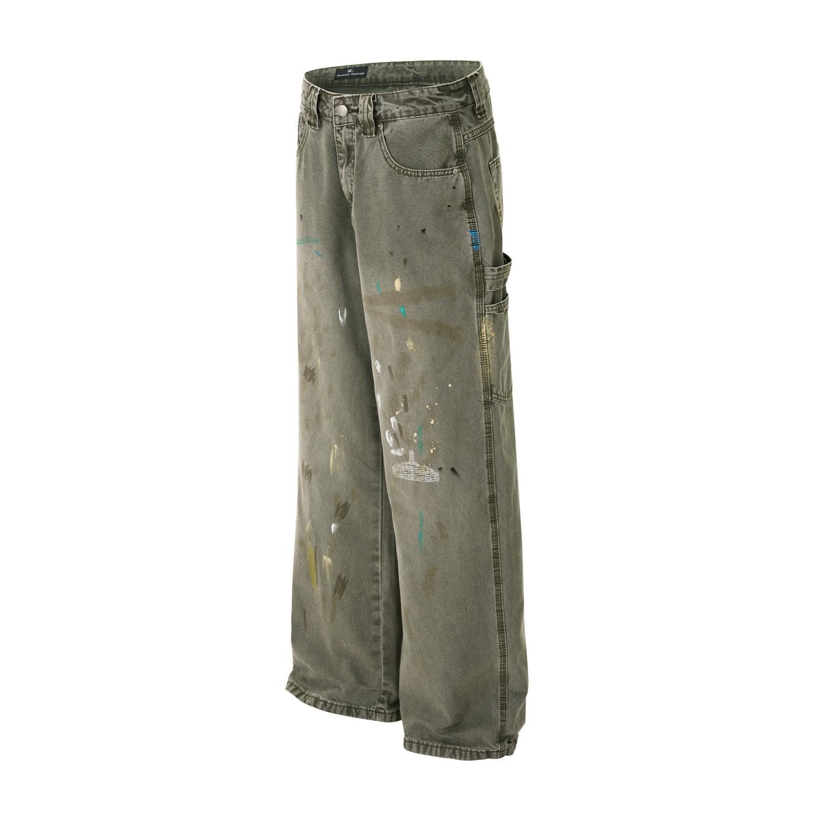 Vintage Paint Splatter Baggy Denim Jeans Size US 32 / EU 48 - 6 Thumbnail