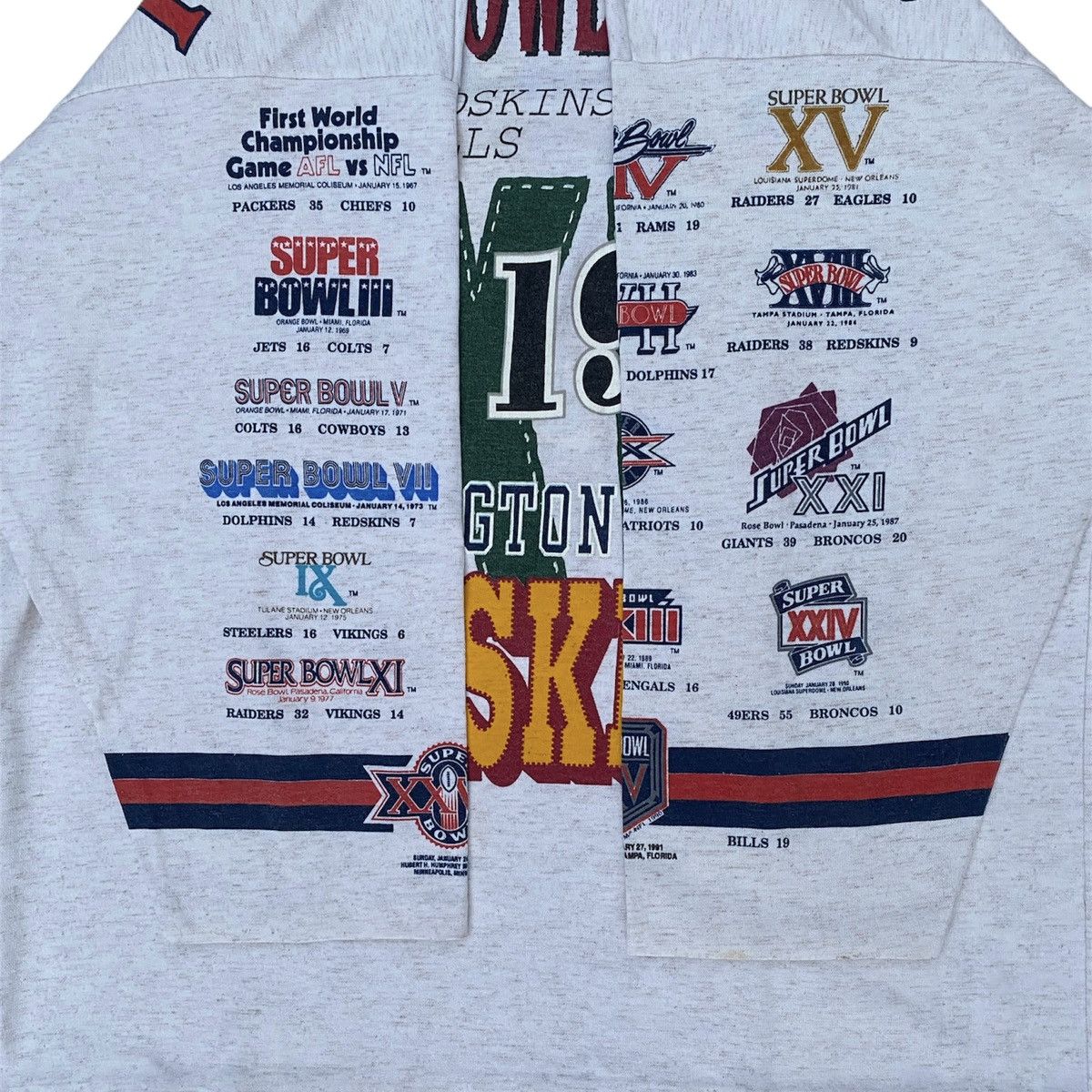 NFL Vintage 90s Long gone Super bowl Redskins tee Size US L / EU 52-54 / 3 - 8 Thumbnail