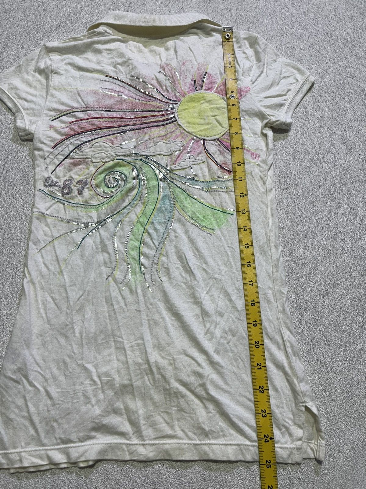 Hysteric Glamour Y2K AERO POS TALE SHORT SLEEVE T-SHIRT WITH EMBROIDERY STYLE Size S / US 4 / IT 40 - 11 Thumbnail