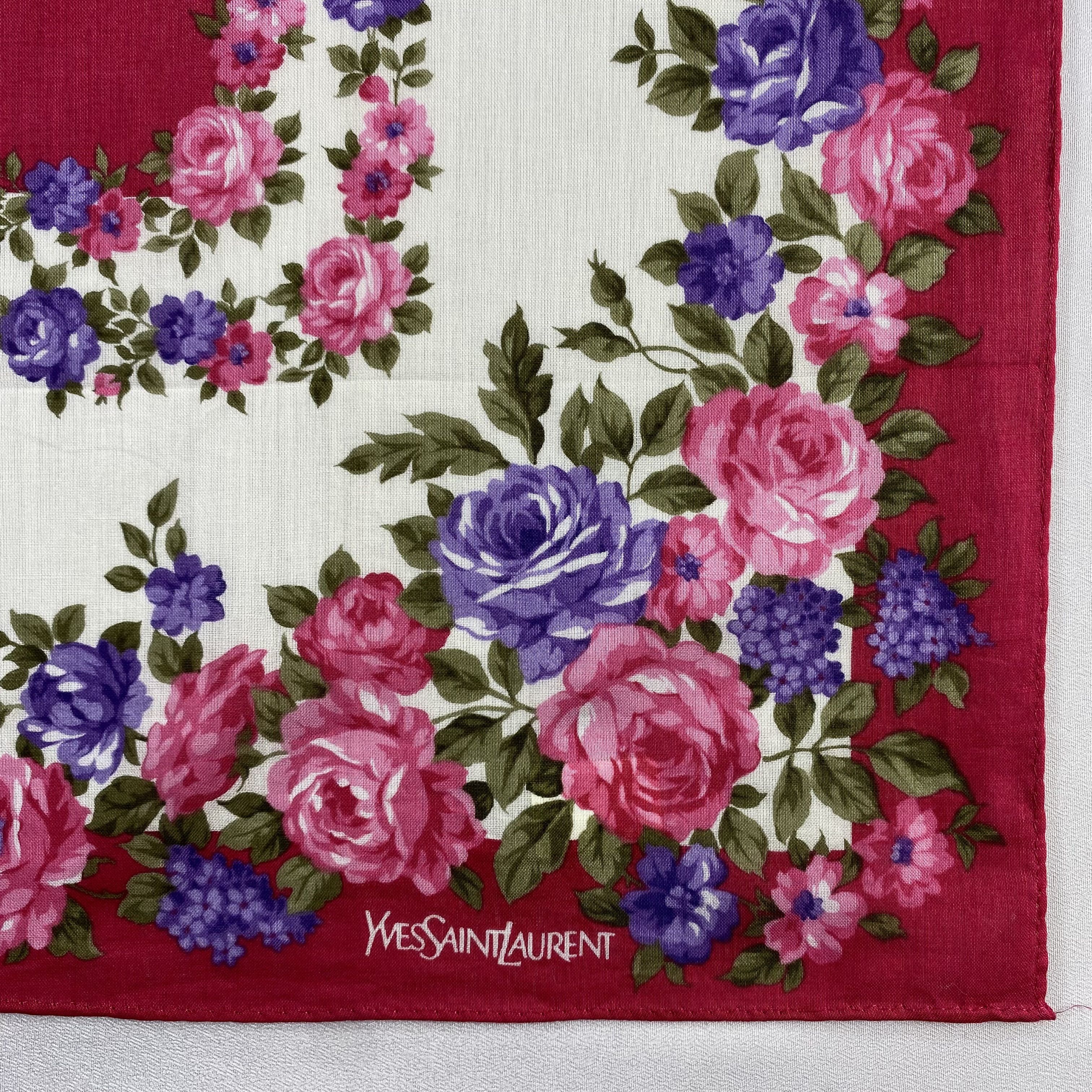 Vintage Yves Saint Laurent Handkerchief / Neckerchief-P1470 Size ONE SIZE - 3 Thumbnail