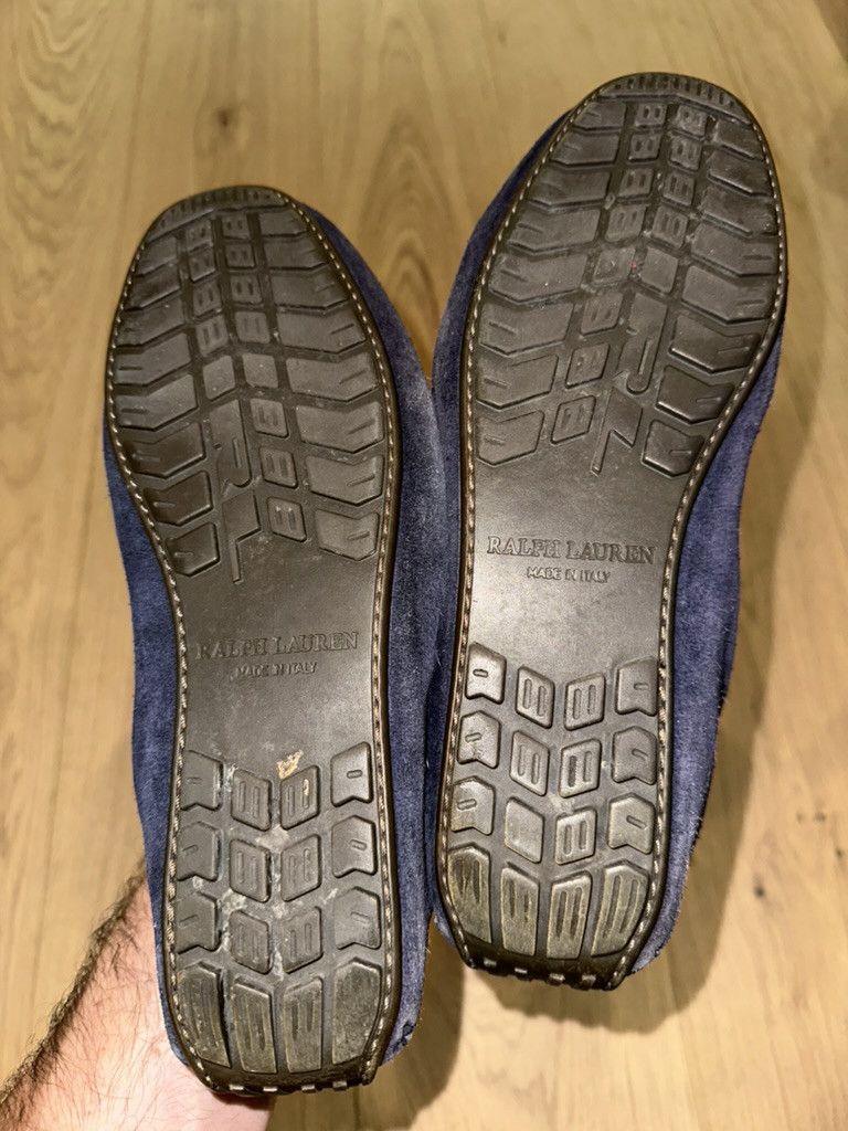 Ralph Lauren Purple Label Purple Label Blue Suede Tassel Loafers Size US 9.5 / EU 42-43 - 8 Thumbnail