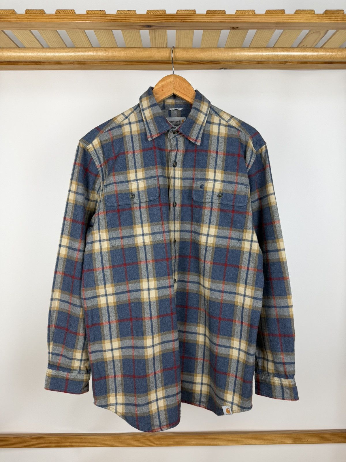 Carhartt Vintage Carhartt Flannel Shirt Tartan Plaid Rugged Workwear Size US M / EU 48-50 / 2 - 1 Thumbnail