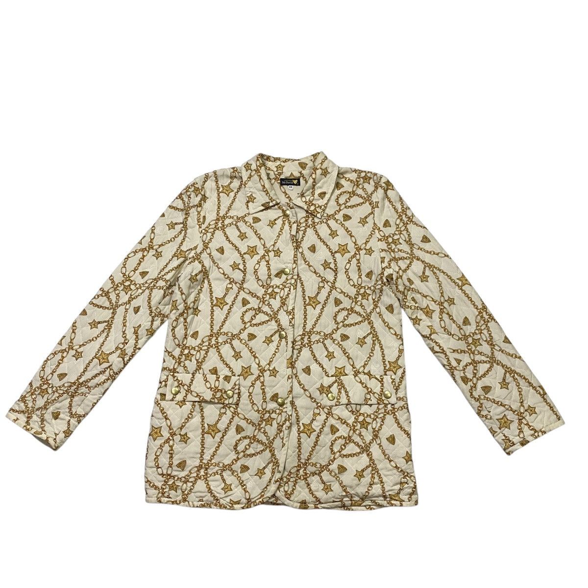 Designer × SikSilk × Vintage Mc David Internatuonal chain logo silk jacket Size S / US 4 / IT 40 - 5 Thumbnail