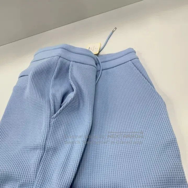 Thom Browne Thom Browne Light Blue Waffle Knit Sweatpants. Size US 30 / EU 46 - 9 Thumbnail