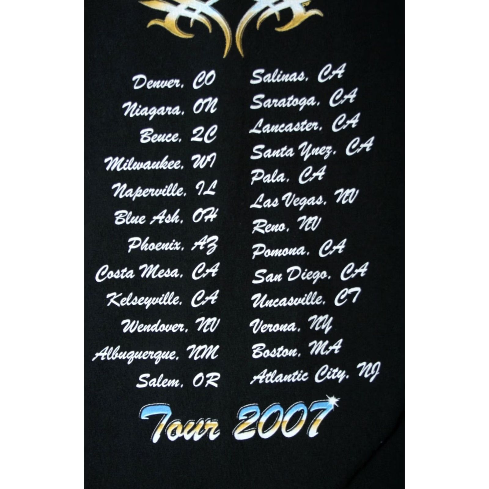 Anvil HEART Black 100% Cotton 2007 Concert Tour T-Shirt Sz. L Unisex Adults Medium/Large Available Womens Mens Shirts Size US L / EU 52-54 / 3 - 4 Thumbnail