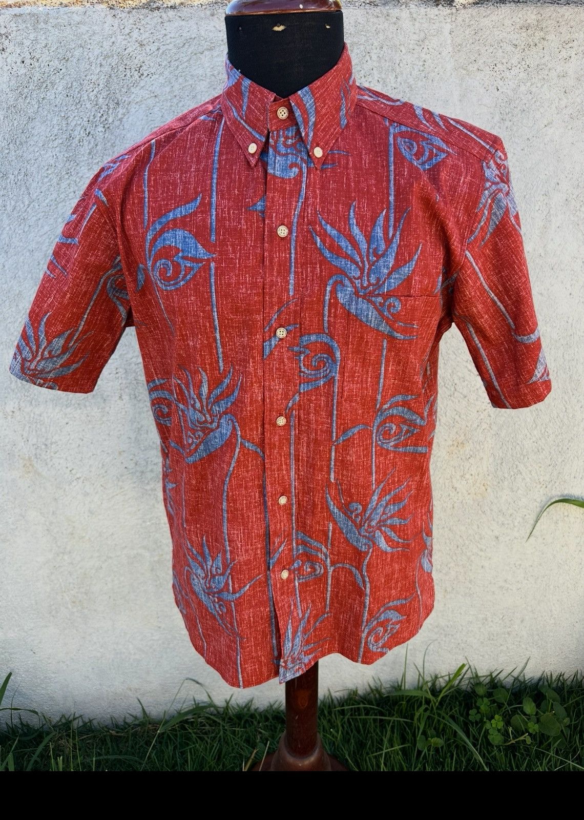 Reyn Spooner New Reyn Spooner Alfred Shaheen Hawaiian Print Red Men's S Size US S / EU 44-46 / 1 - 1 Thumbnail