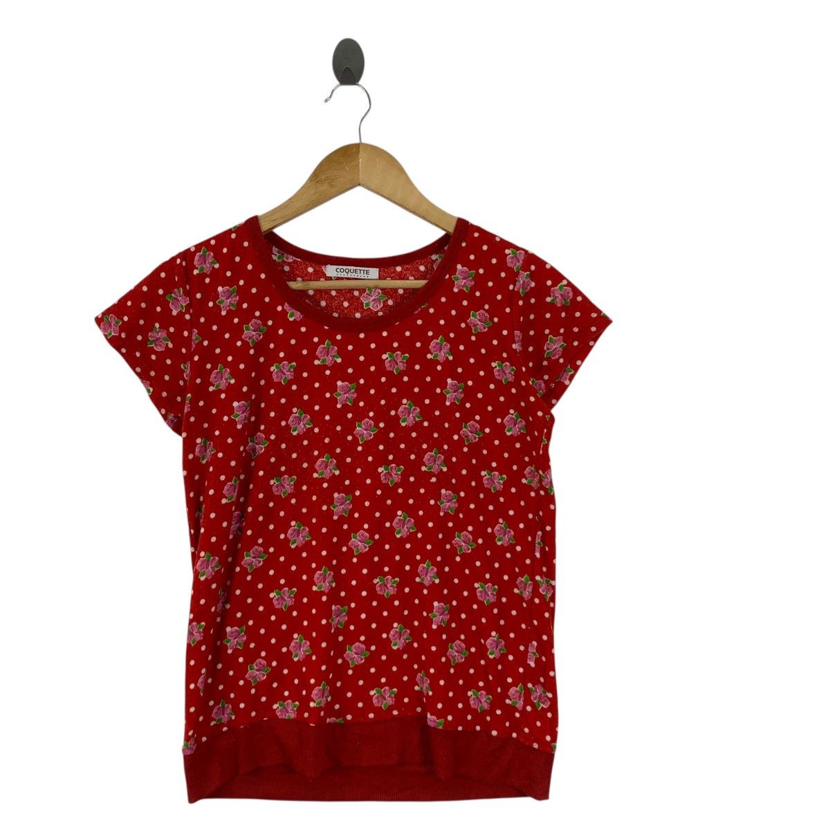 Other COQUETTE PARIS FLORAL Over Print Tee Shirt Blouse Top Size M / US 6-8 / IT 42-44 - 4 Thumbnail