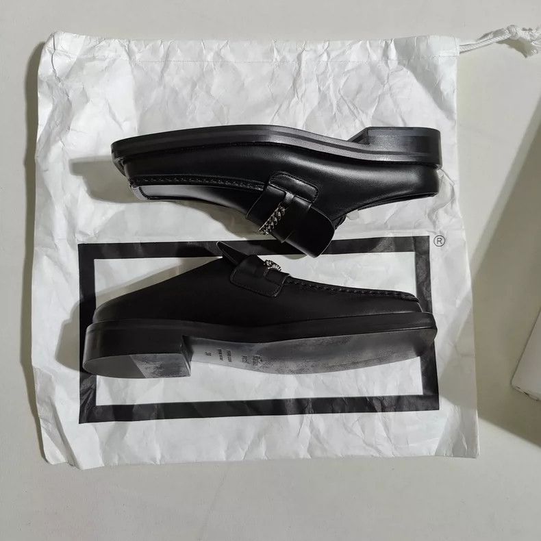Martine Rose Martine Rose Calfskin square toe open toed M ü ller shoes Size US 7.5 / IT 37.5 - 6 Thumbnail