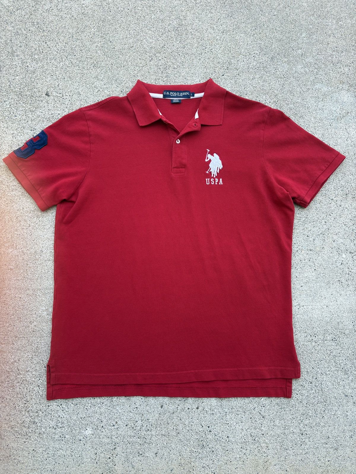 Polo Ralph Lauren Vintage US Polo Assn. Red Chief Keef Style Polo Tee Size L Size US L / EU 52-54 / 3 - 1 Thumbnail