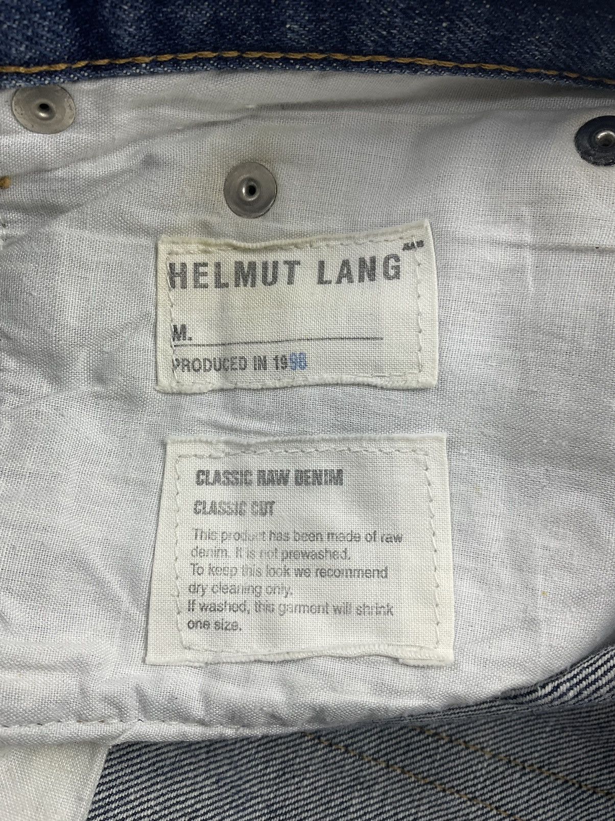 Helmut Lang Helmut Lang 1998 Classic Raw Denim Classic Cut Size US 28 / EU 44 - 7 Thumbnail