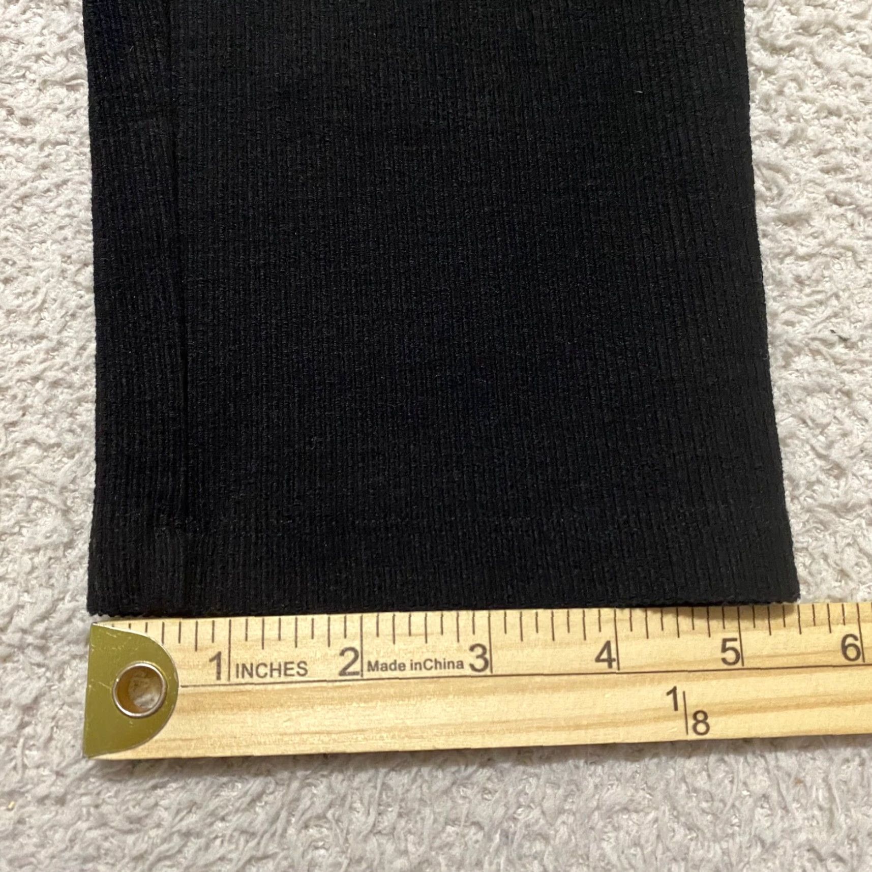 Eileen Fisher VINTAGE Eileen Fisher Womens XS Dress Pants Solid Black Ribbed Skinny Dark Wash Mid Rise Size 26" / US 2 / IT 38 - 2 Thumbnail