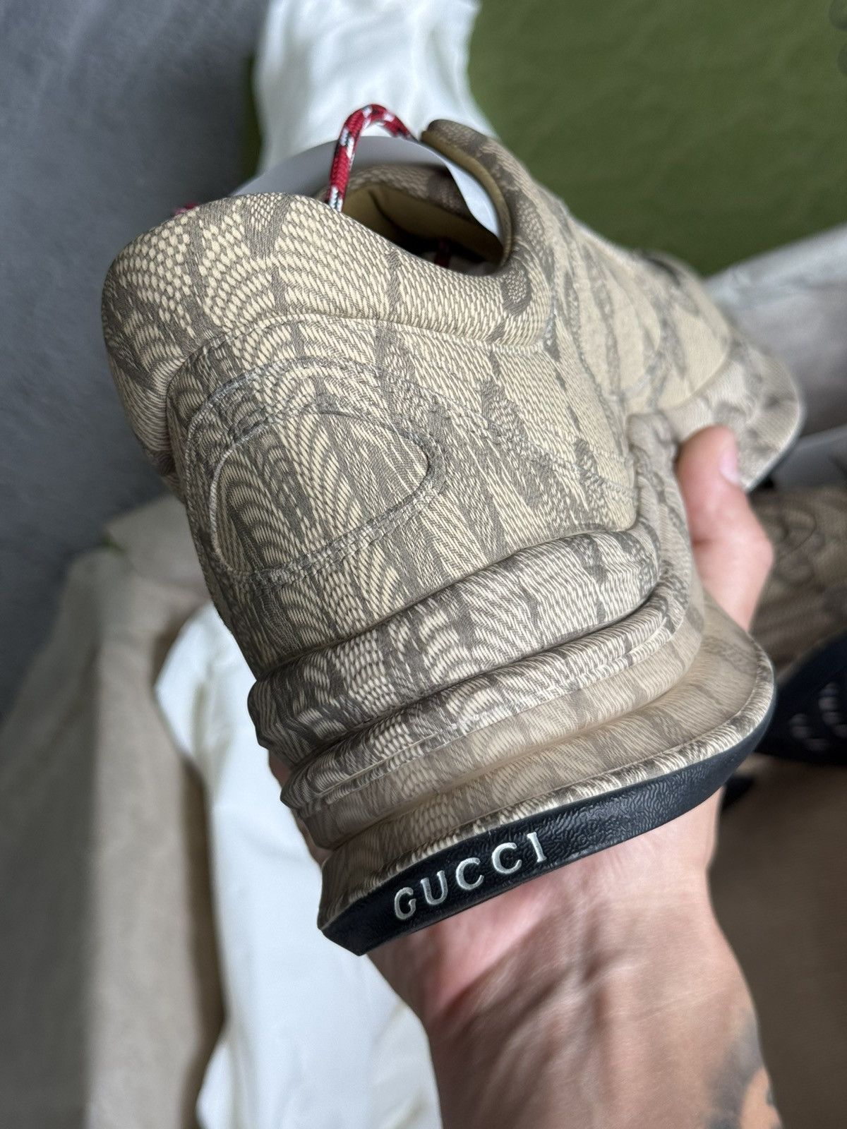 Gucci Gucci Run Sneaker Beige Ebony Monogram Size 9 US Size US 9 / EU 42 - 9 Thumbnail