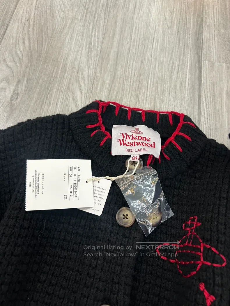 Vivienne Westwood Vivienne Westwood size 00 Black Knit Cardigan Size M / US 6-8 / IT 42-44 - 5 Thumbnail