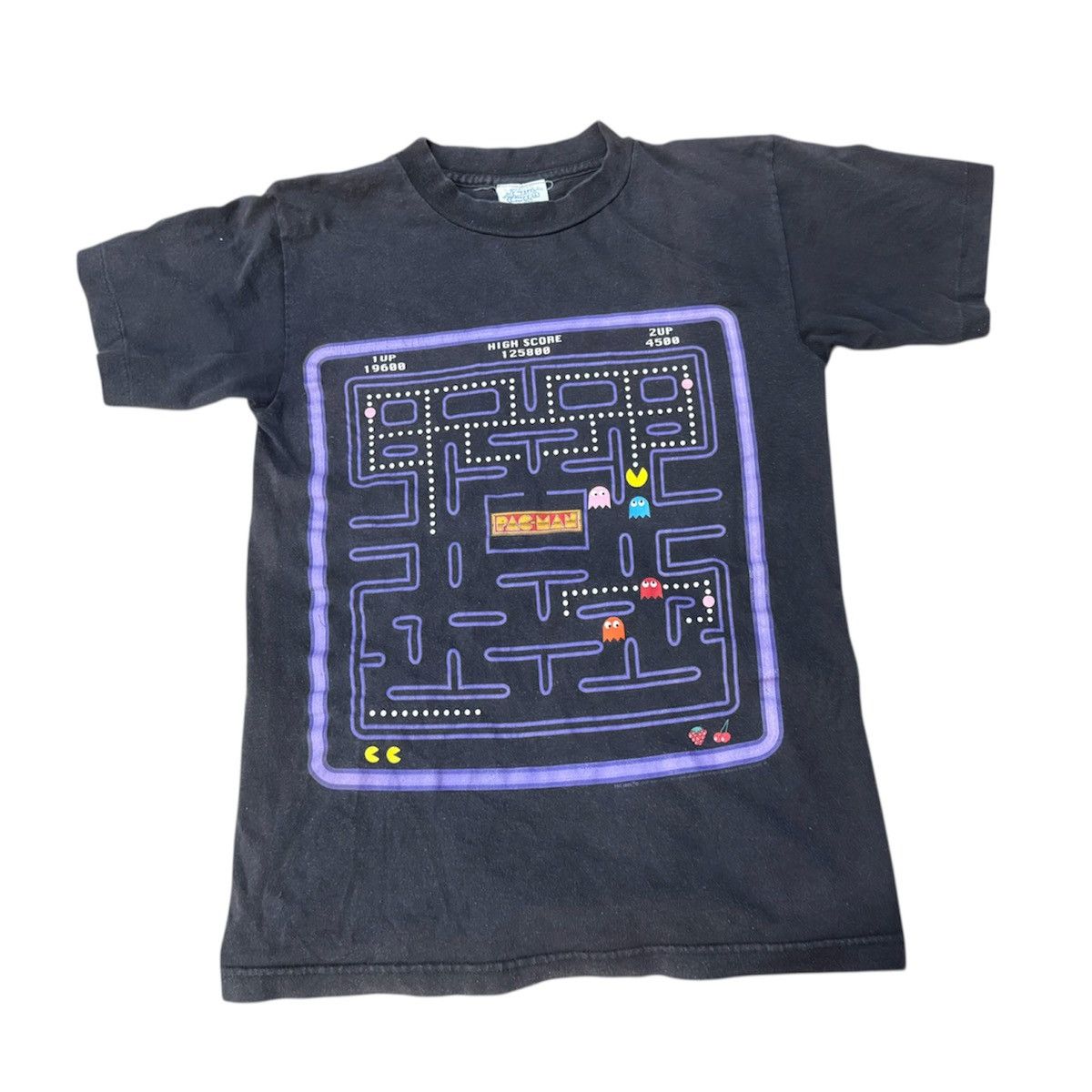 Vintage Vintage 90s Pac-Man T-Shirt Kids Youth Size US S / EU 44-46 / 1 - 1 Thumbnail