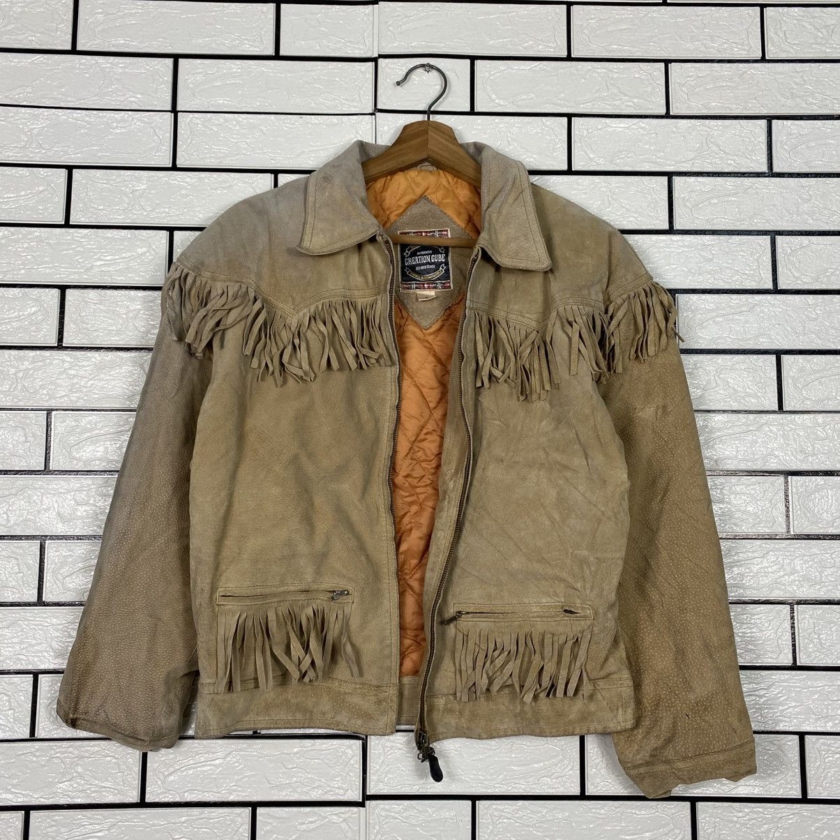 Japanese Brand 📌Vintage Genuine Leather Jacket Creation Cube Issey Miyake Size US M / EU 48-50 / 2 - 2 Thumbnail