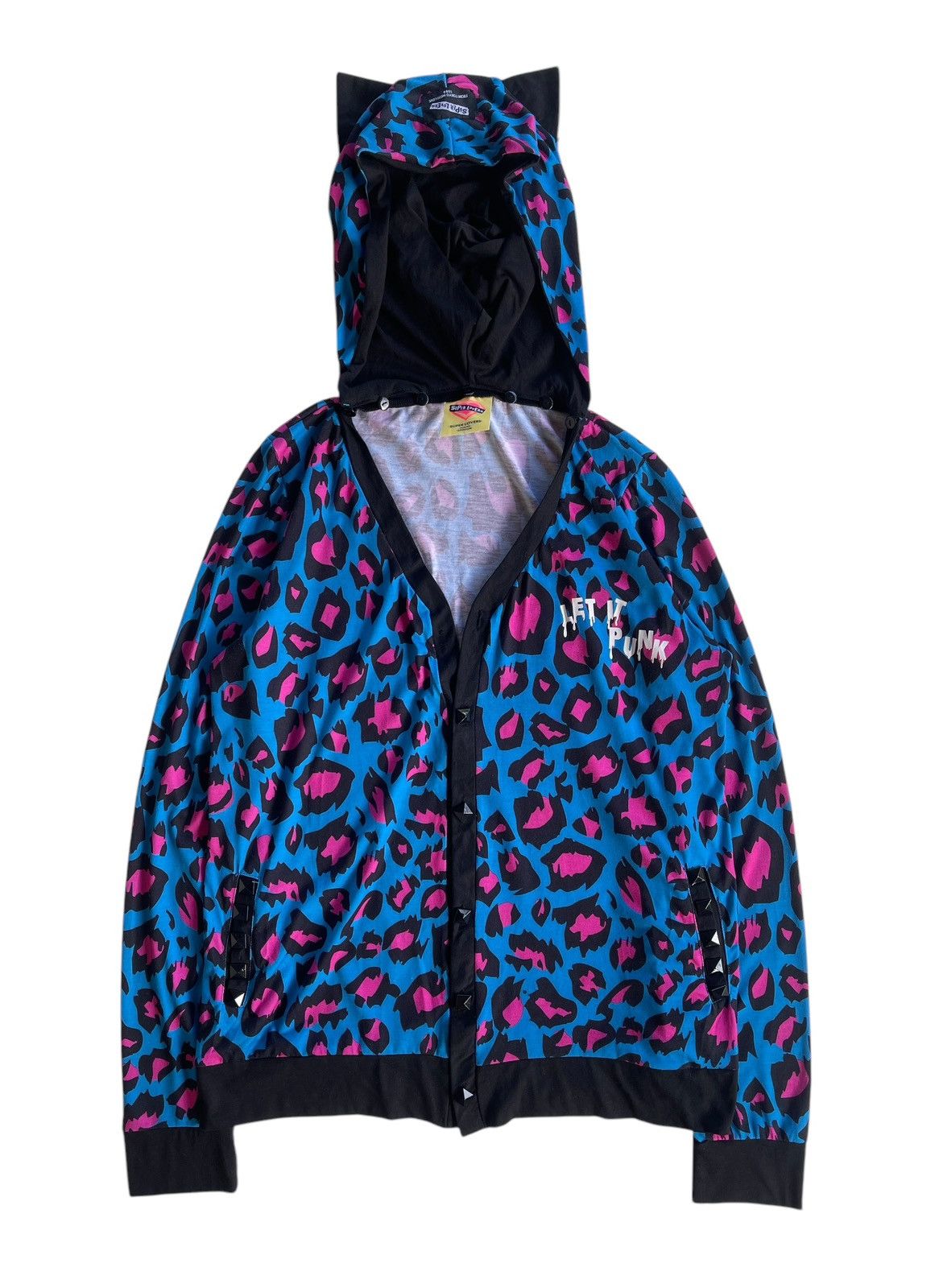 Japanese Brand Super Lover "Let it Punk" Horn Hoodie Cardigan Japan Size M / US 6-8 / IT 42-44 - 1 Thumbnail